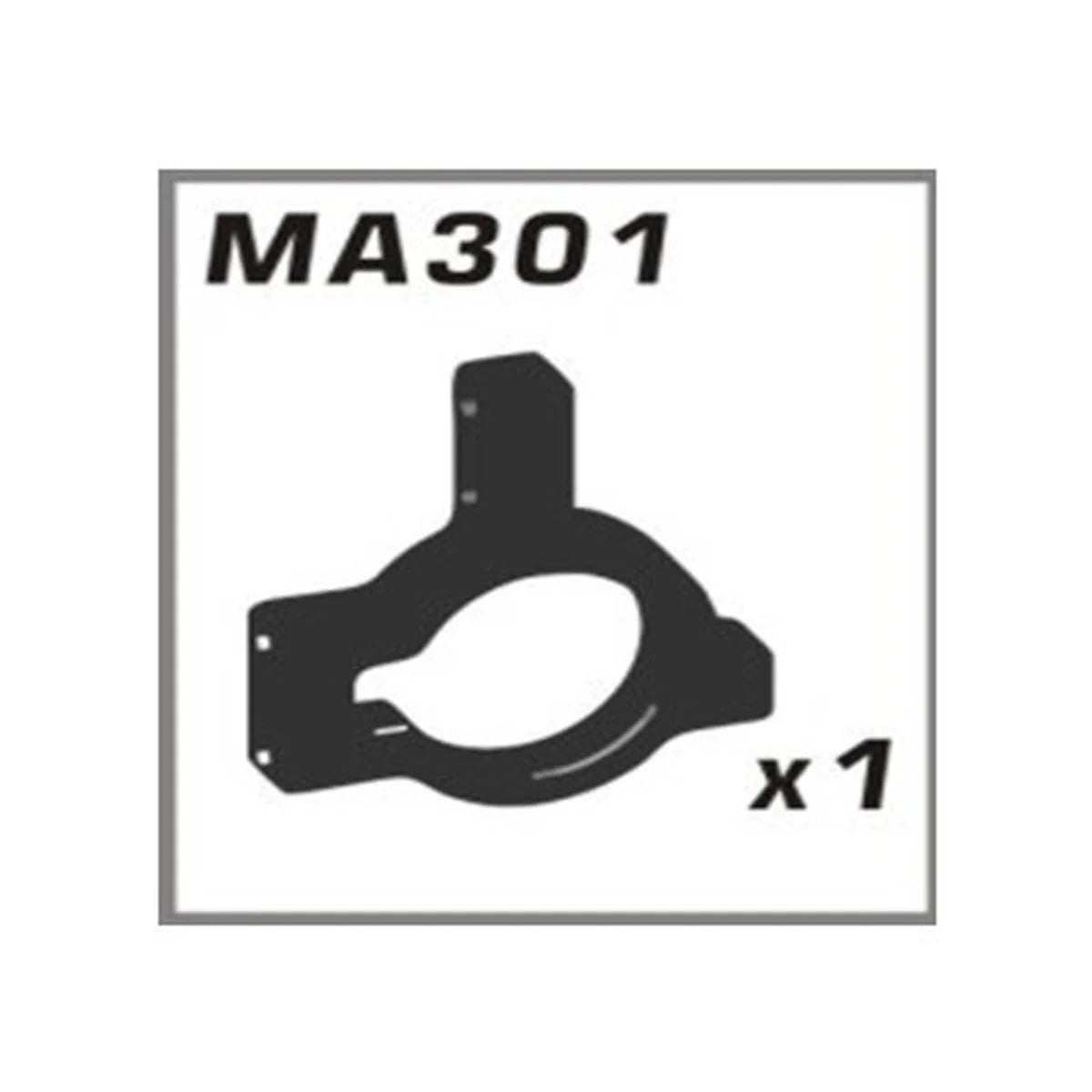 Amewi Getriebeboxhalter Aluminium blau 009-MA301-B