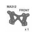 Amewi Dämpferbrücke vorne Aluminium blau 009-MA312-B