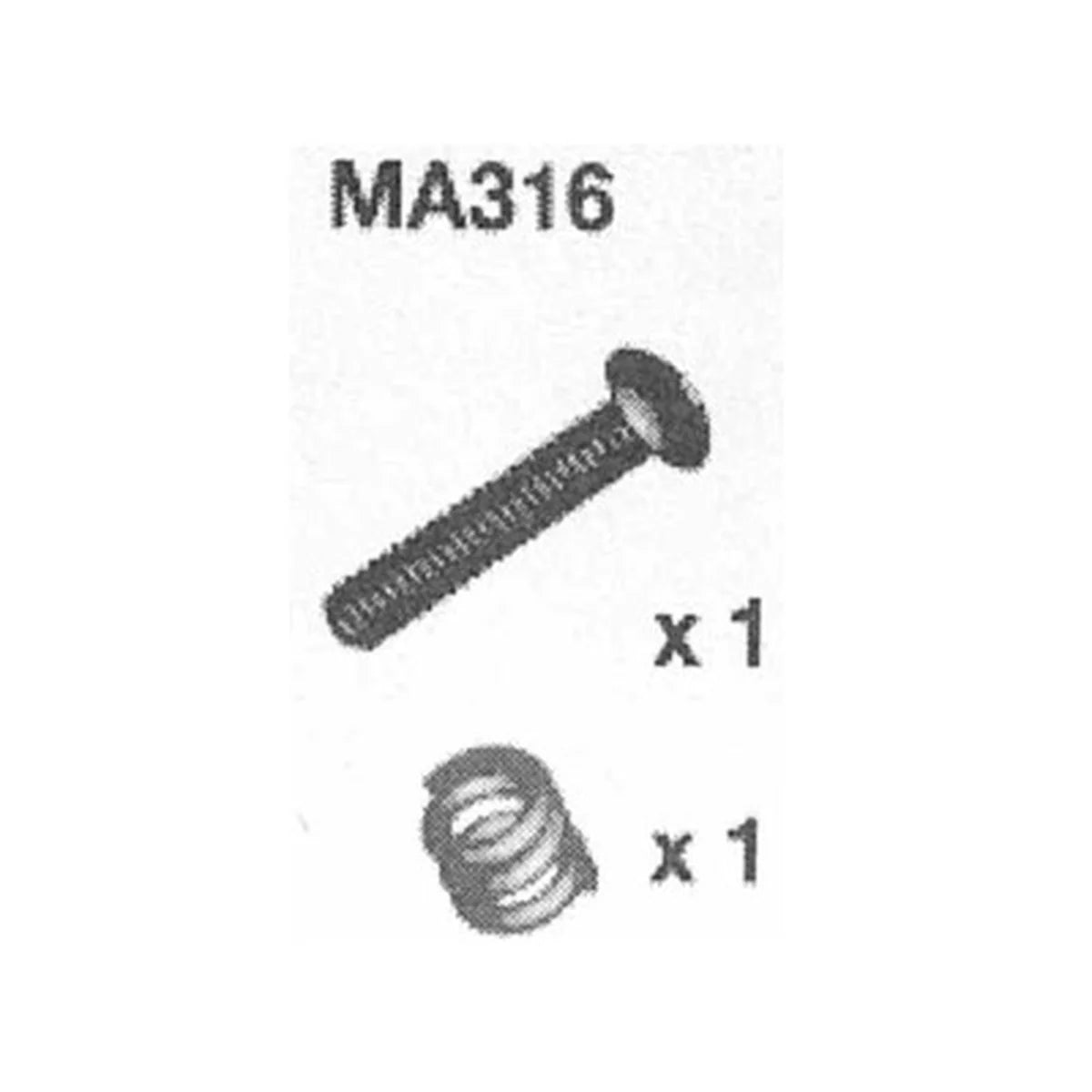 Amewi Klemmschraube mit Feder für Motorhalter 009-MA316