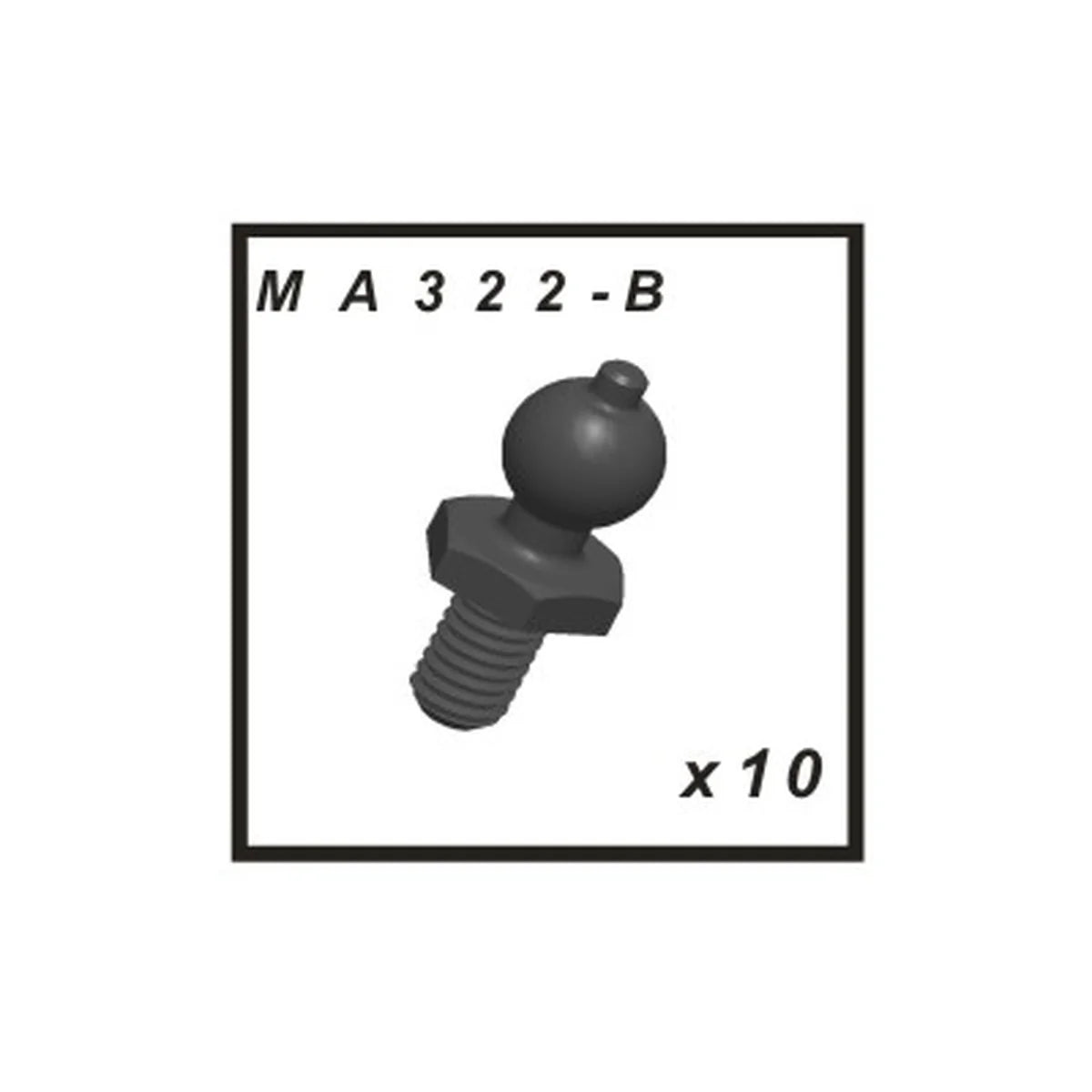 Amewi 4,8mm Kugelkopfschraube 009-MA322-B