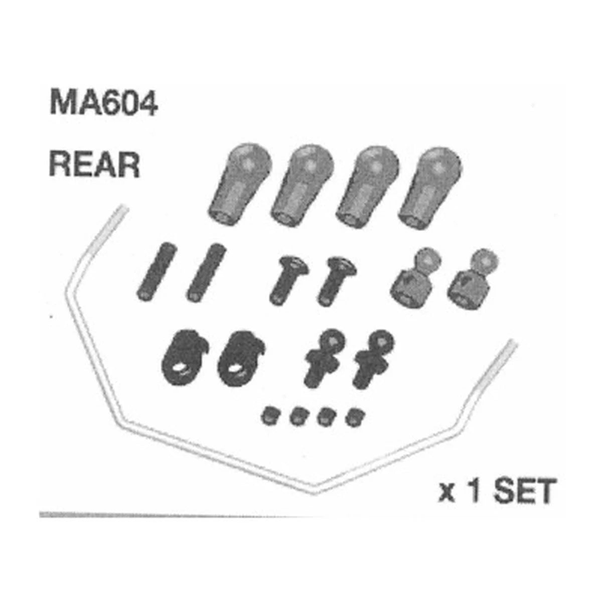 Amewi Stabi Set hinten 009-MA604-B