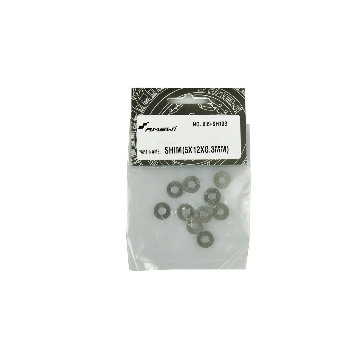Amewi Shim Scheibe 5x12x0,3mm 10 Stück für Evo-X6000 009-SH103
