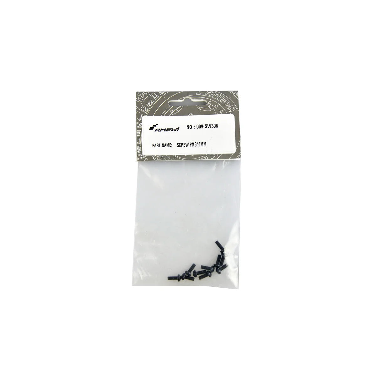 Amewi Linsenkopfschraube M3x8 mm 10 Stück für Evo-X6000 009-SW306