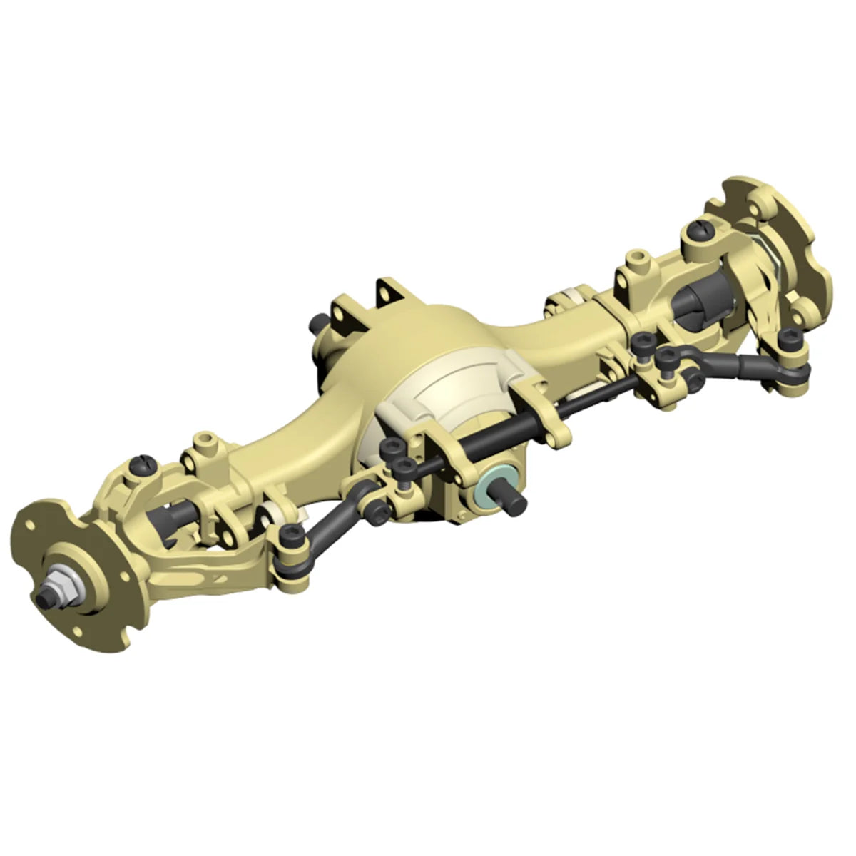 Amewi Lenkachse 2 vorne komplett montiert für 8x8 Truck sand 011-T001