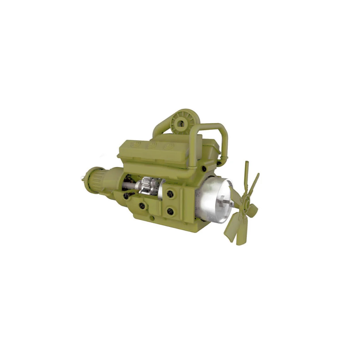 Amewi Motorblock komplett montiert für 8x8 Truck sand 011-T005