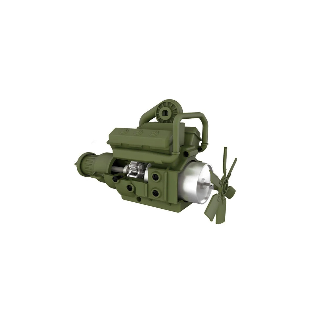 Amewi Motorblock komplett montiert für 8x8 Truck grün 011-T005G