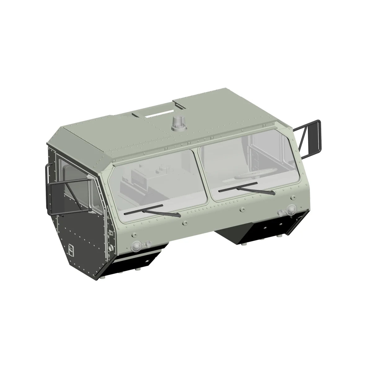 Amewi Fahrerkabine komplett grün für 8x8 Truck 011-T021G