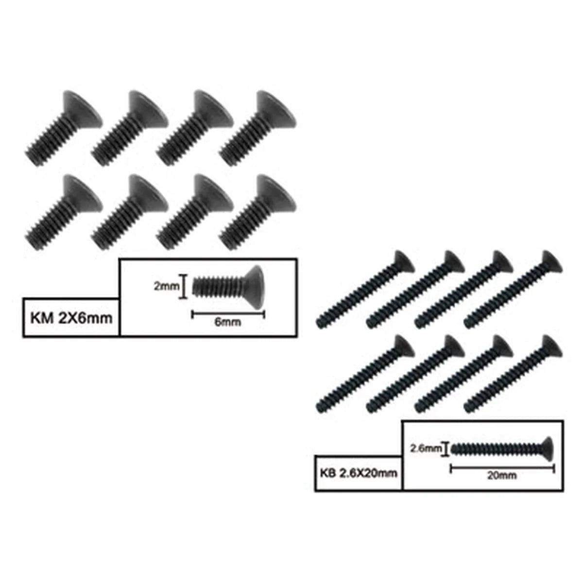 Amewi Schrauben-Set 3x23 mm 011-W05019