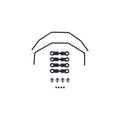 Amewi Anti-Roll Bar vorne/hinten für Hyper Go MTX10 012-HPG10121