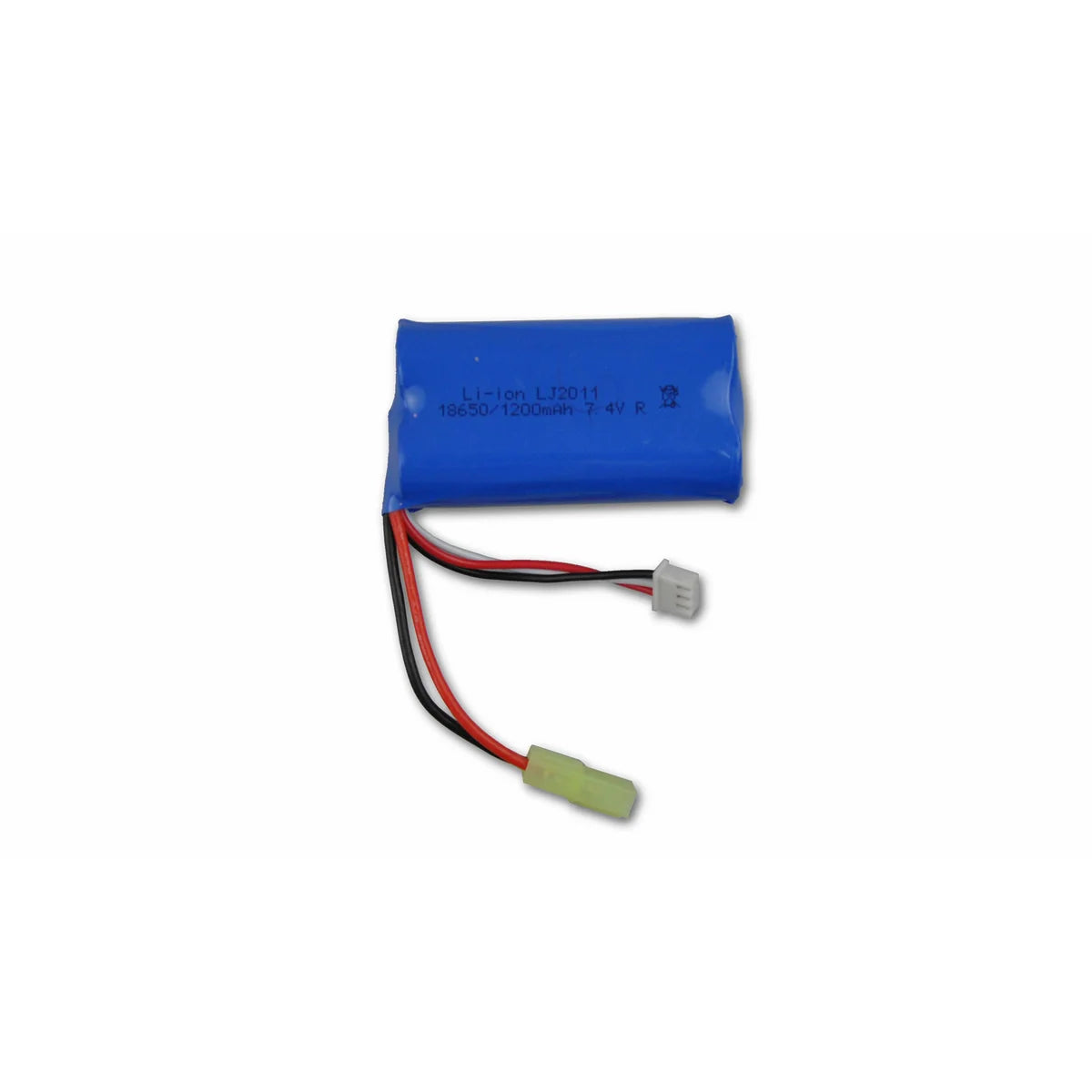 Amewi Li-Ion Akku 7,4V 1200mAh, Mini-Tamiya Stecker für Ketten-Drift-Fahrzeug 014-1512013