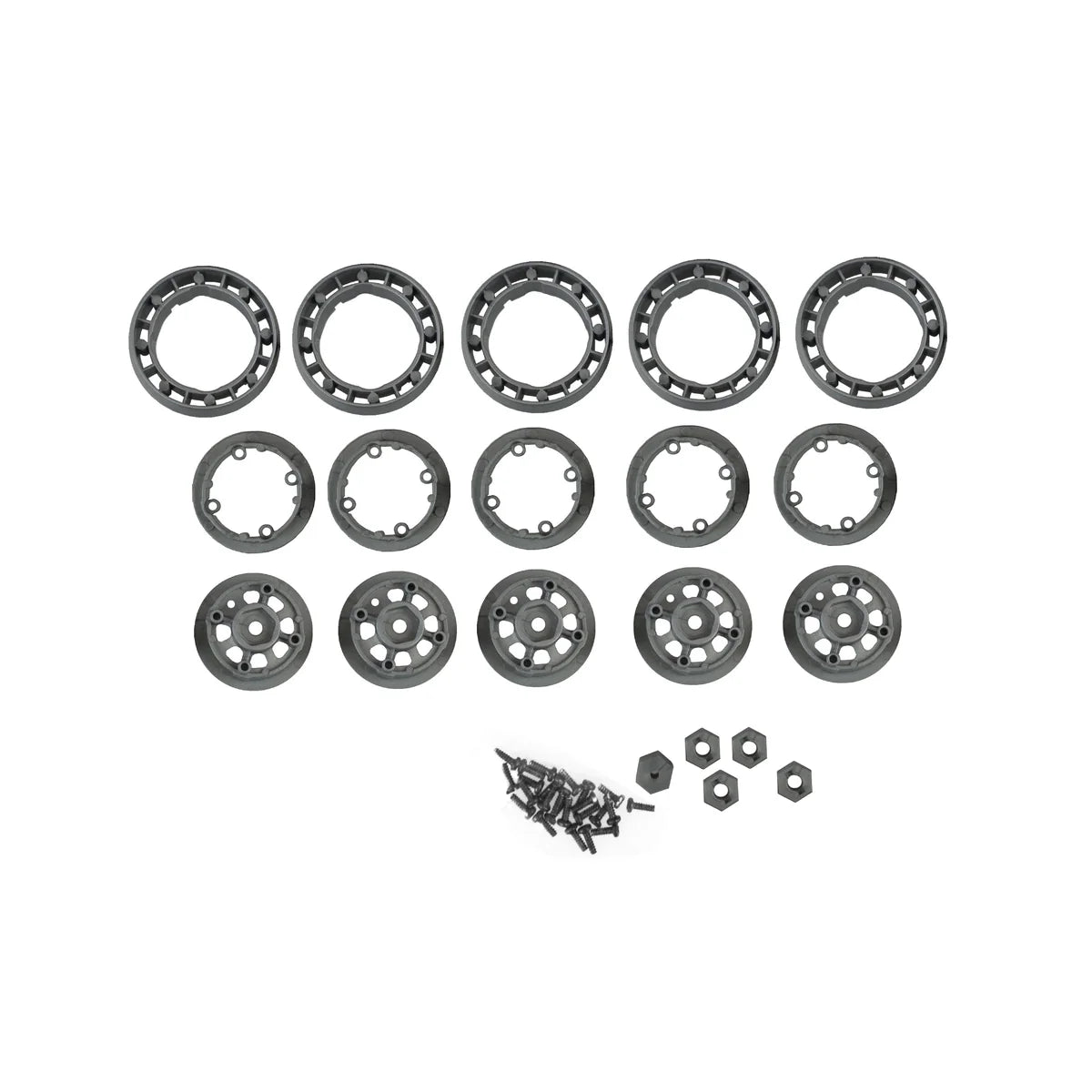 Amewi Bead Lock Felgen Set für AMXRock AM18 Grau 015-18029