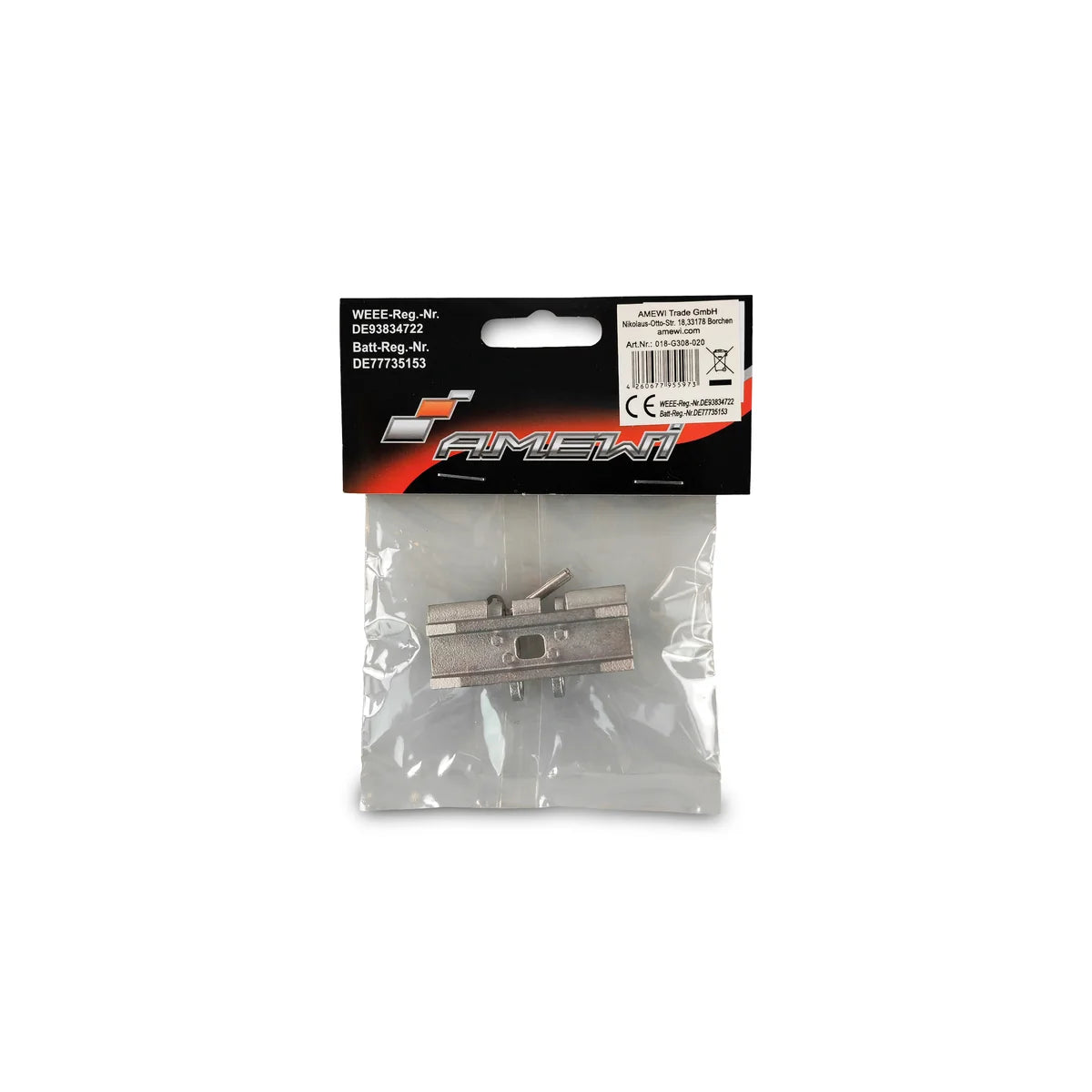 Amewi Edelstahl Kettenglied für Bagger G308H 018-G308-020