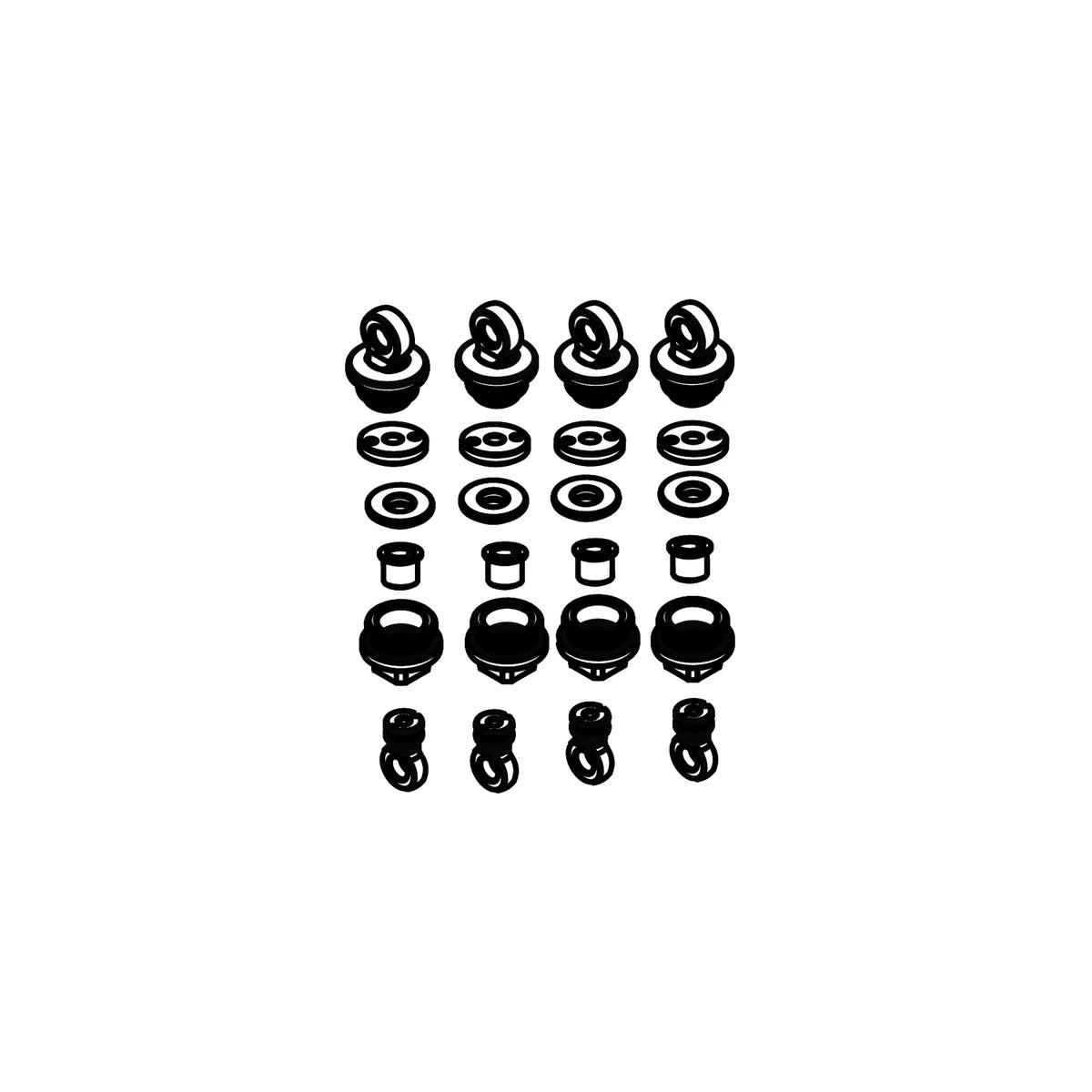 Amewi Stoßdämpfer Teile Set 021-17223020