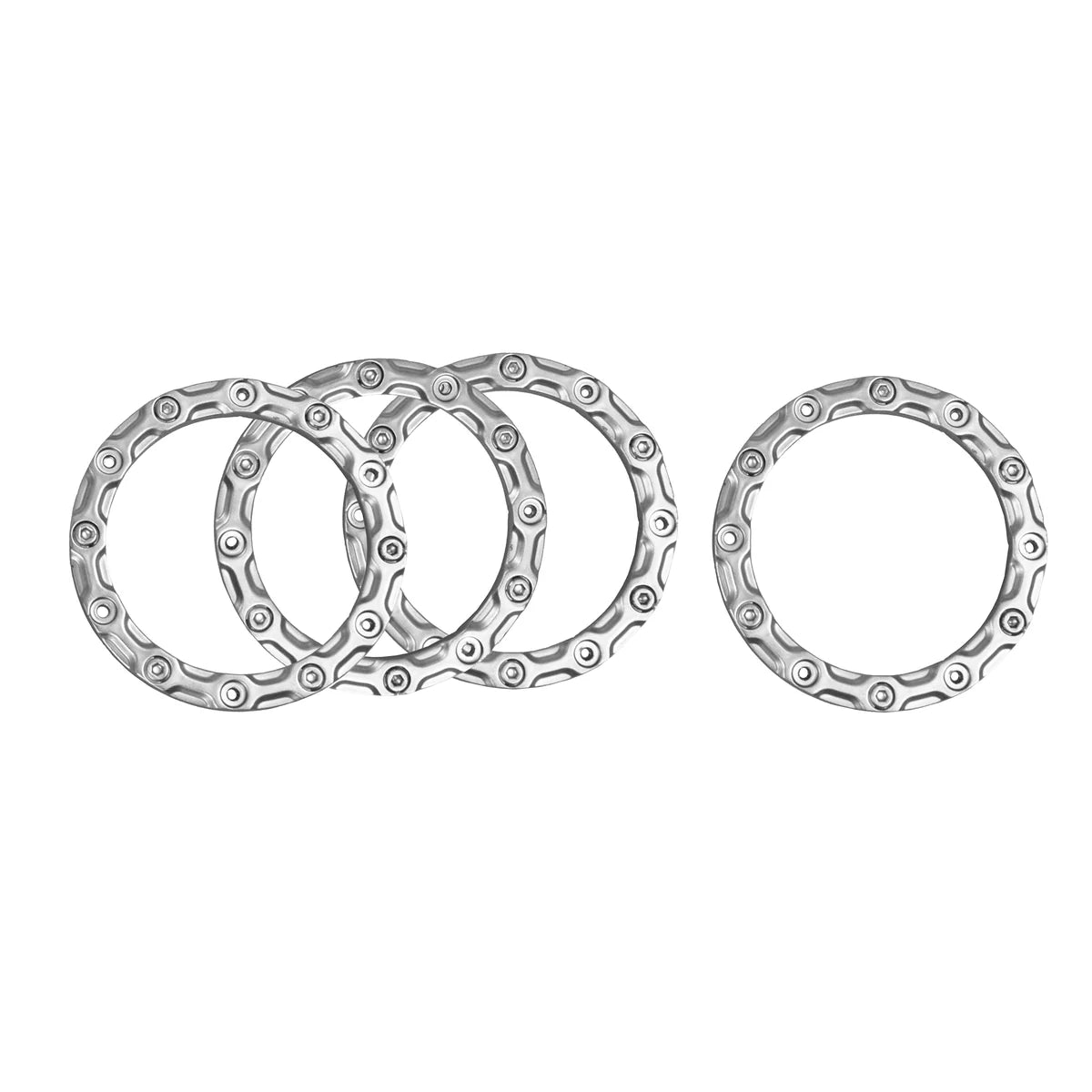 Amewi Felgenringe silber 1:10, 4 Stück für AMXRock RCX10B 021-17223138B