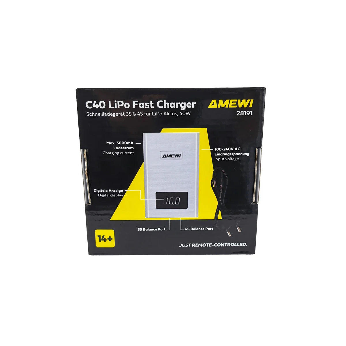 Amewi Schnellladegerät 3-4S LiPo 40W 28191