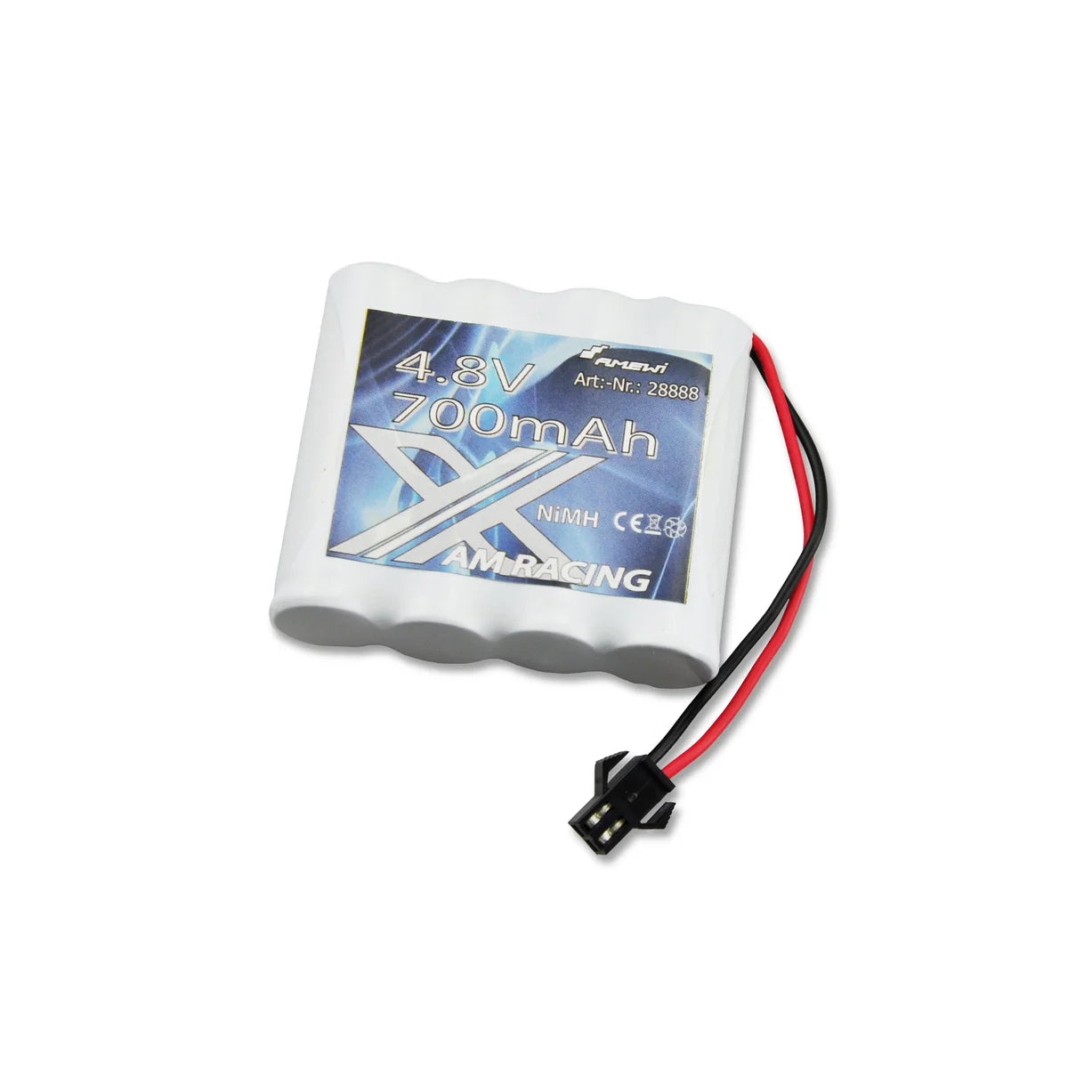 Amewi NiMH Akku 4,8V 700mAh Flatpack, HBX-Stecker 28888