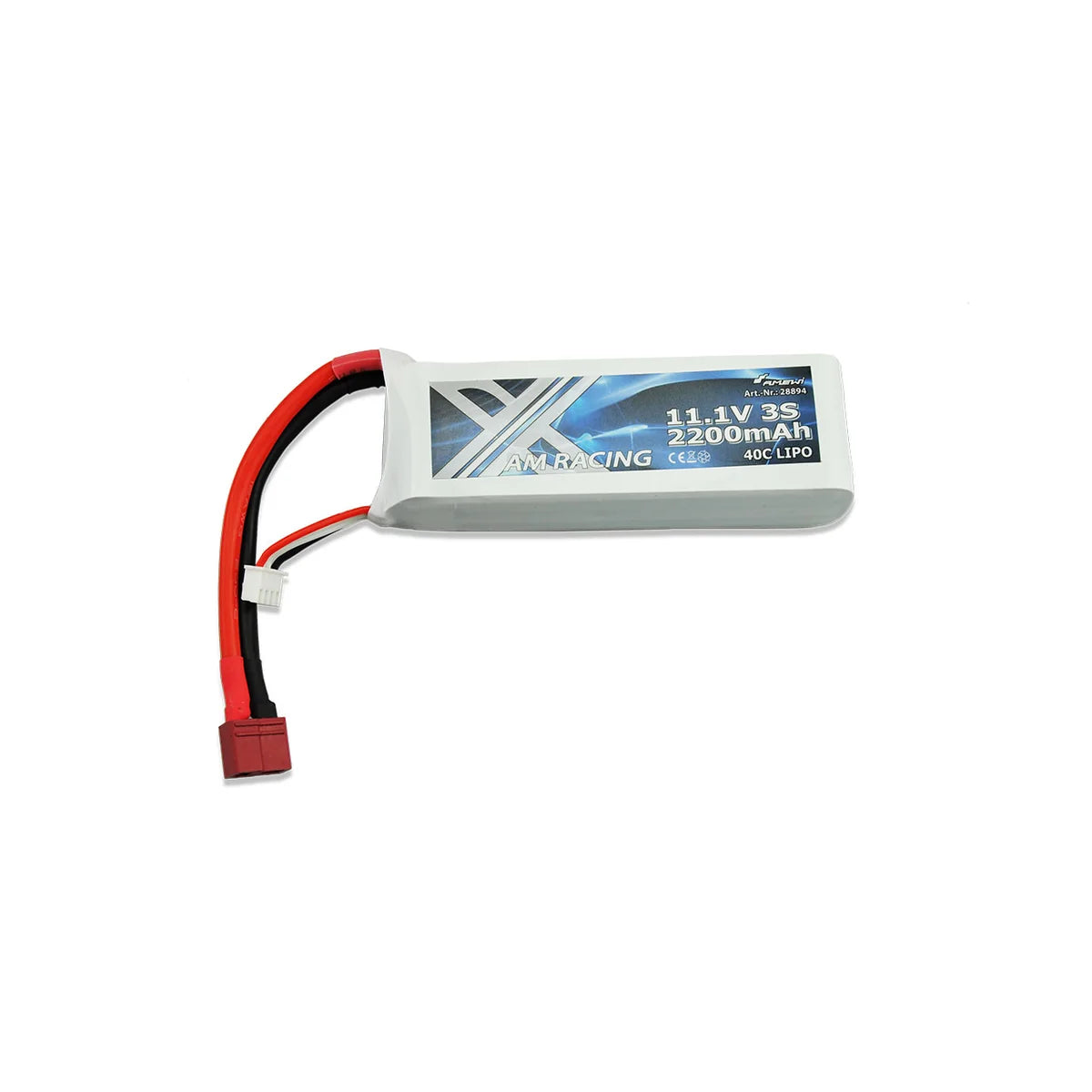Amewi LiPo Akku 3S 11,1V 2200mAh 40C Softcase, DEANS 28894