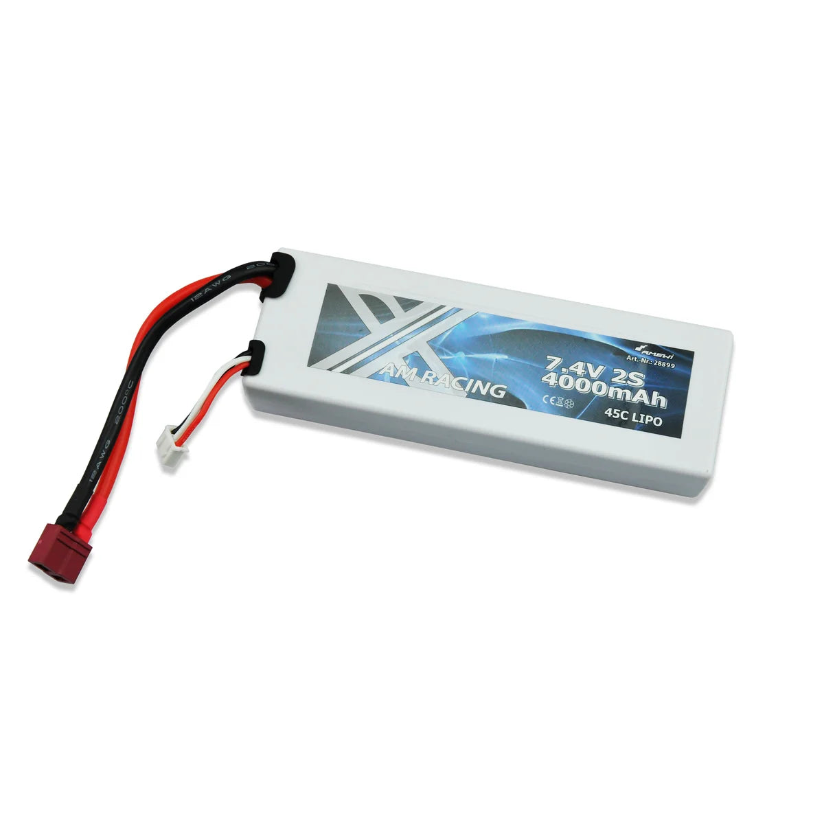 Amewi LiPo Akku 2S 7,4V 4000mAh 45C Hardcase, DEANS 28899