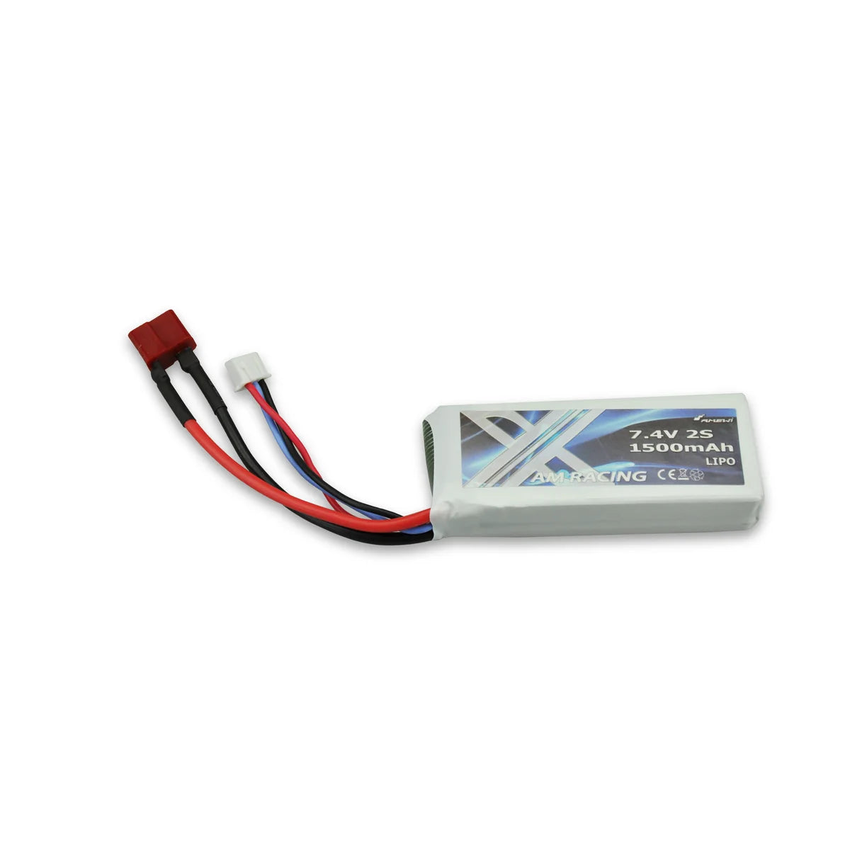 Amewi LiPo Akku 2S 7.4V 1500mah 20C Softcase, DEANS für Fighter-1 / SC12 Short Course 28910