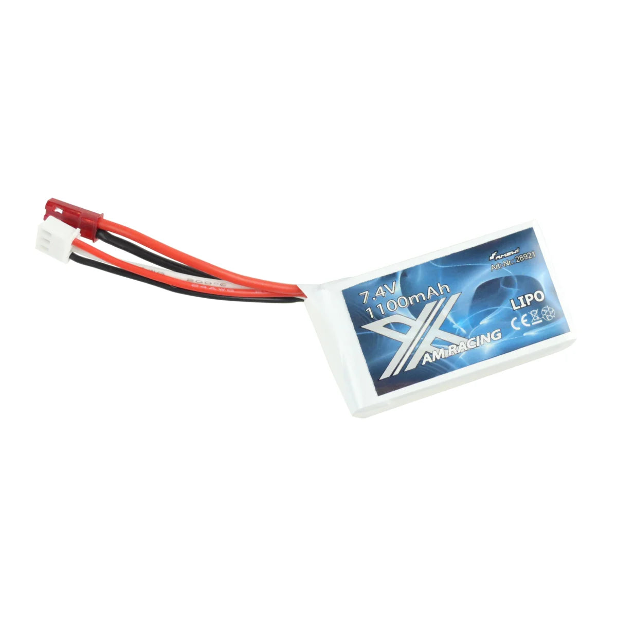 Amewi LiPo Akku 2S 7,4V 1100mAh, BEC-Stecker 28921
