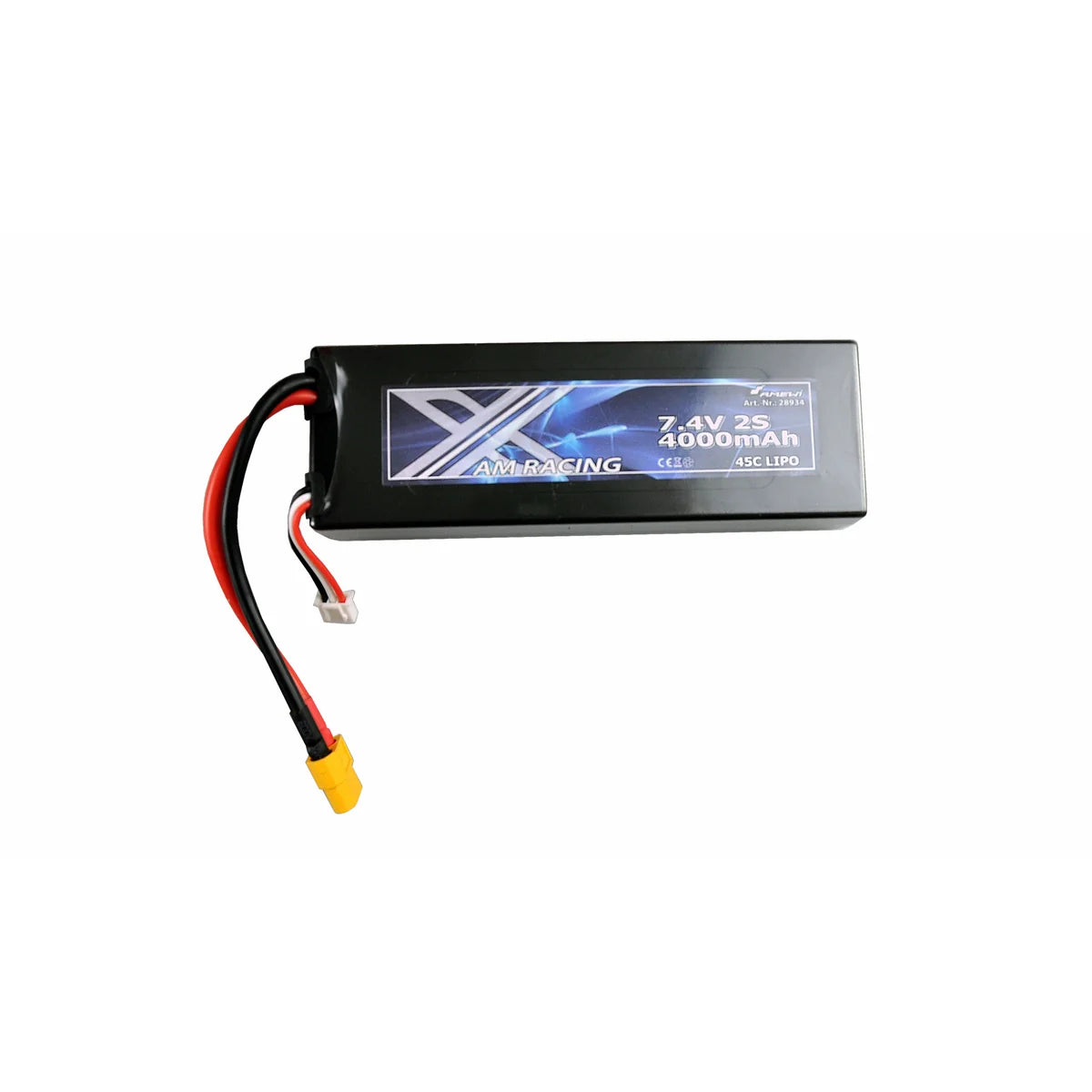 Amewi LiPo Akku 2S 7,4V 4000mAh 45C Hardcase, XT60 28934