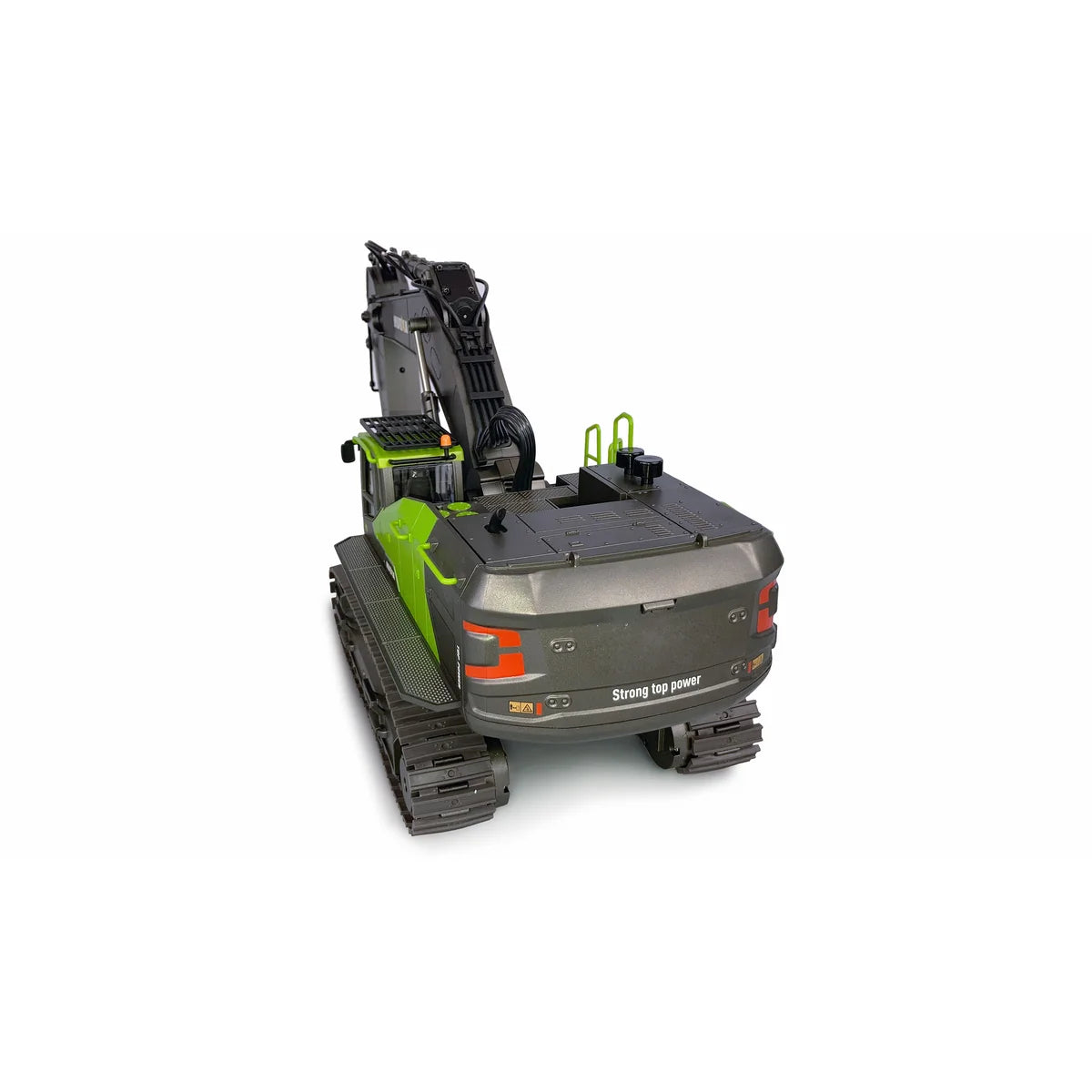 Amewi ACV730 V3 Raupenbagger grau-grün 22516 im Maßstab 1:14 Baumaschine RTR – Draufsicht
