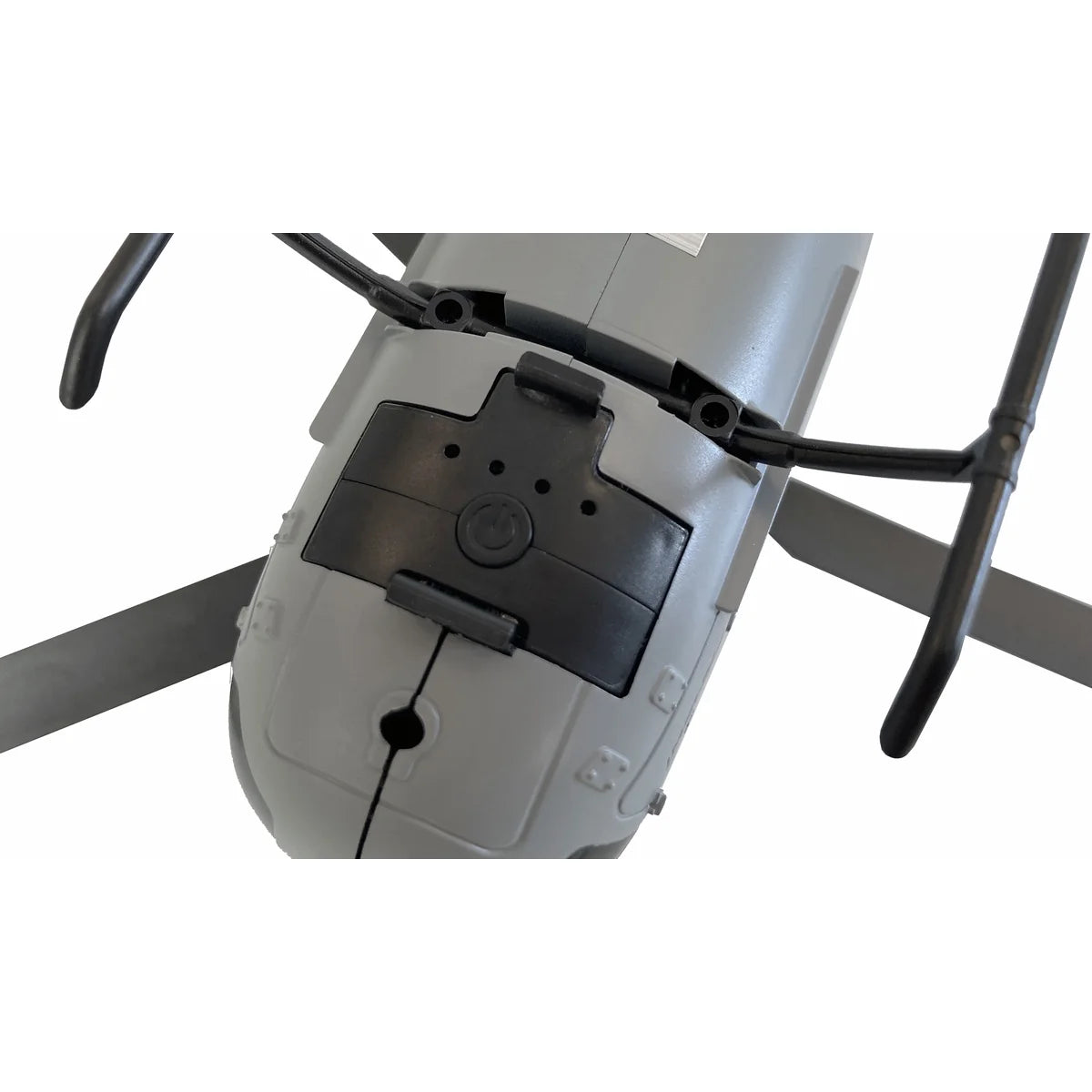 Amewi AFX-105 Helikopter 4-Kanal 6G 25319 Helikopter RTF – Draufsicht mit Rotorblättern und Kamera-Gimbal