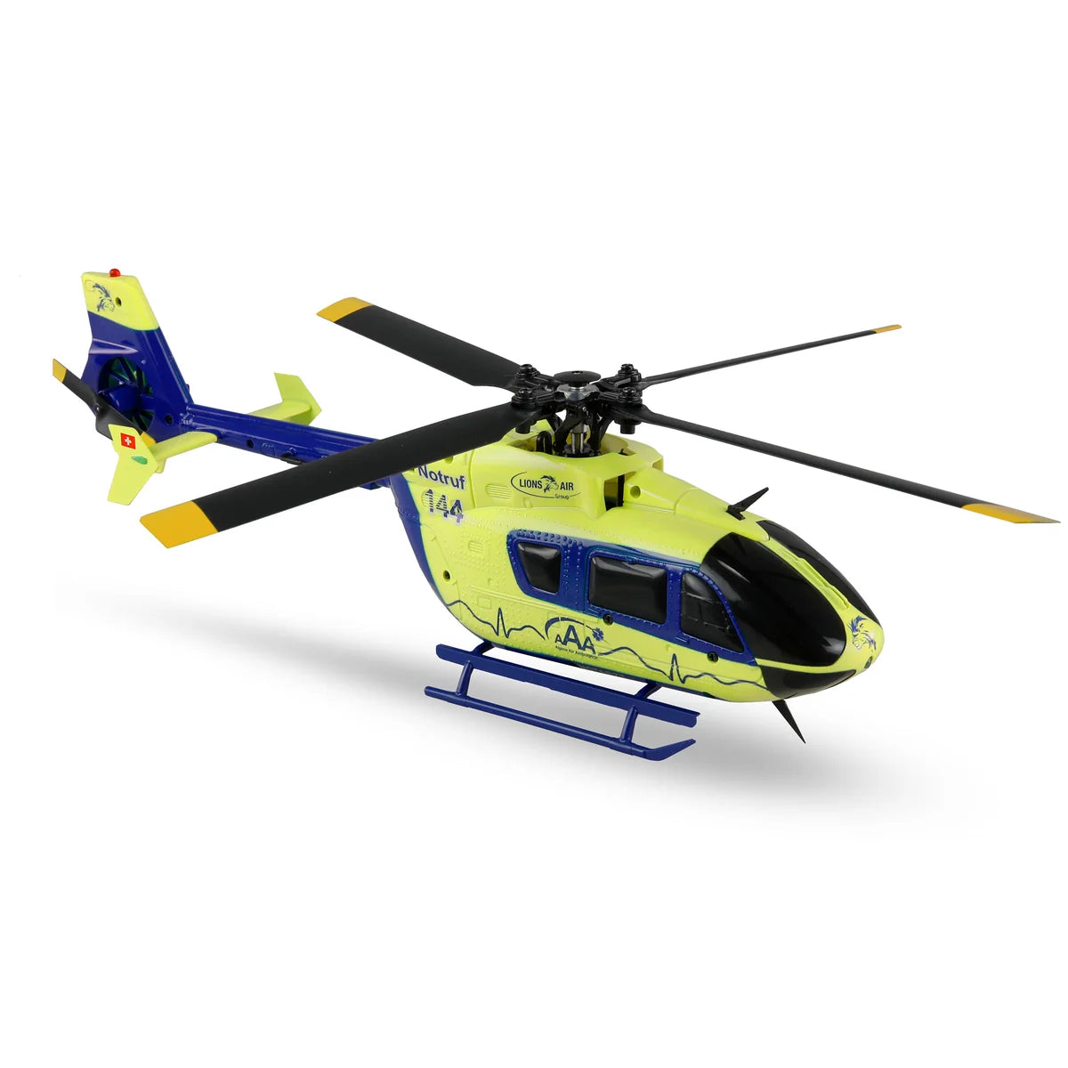 Amewi AFX-135 Alpine Air Ambulance Helikopter 4-Kanal 6G 25339 Helikopter RTF – Seitenansicht
