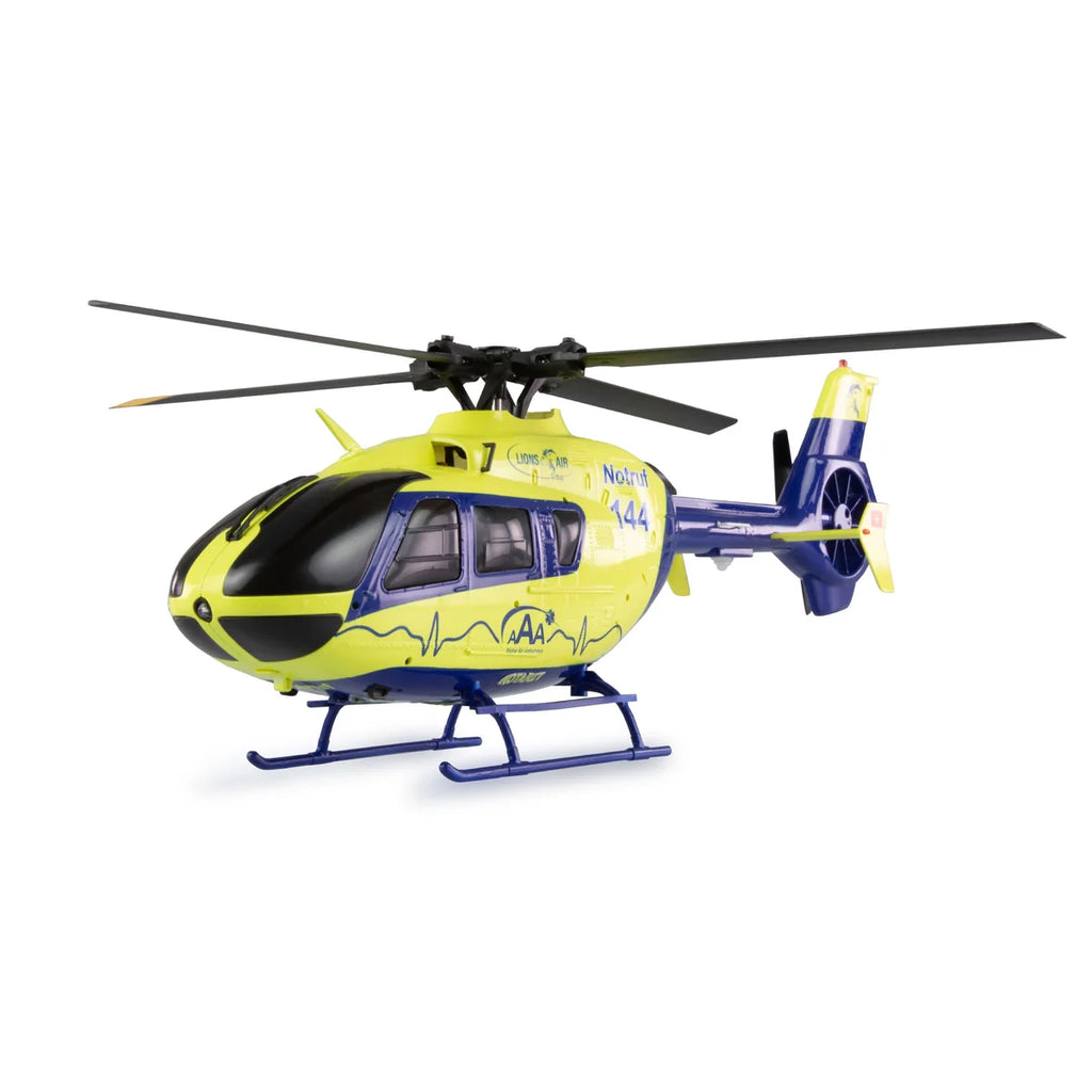 Amewi AFX-135 PRO Alpine Air Ambulance Helikopter 6-Kanal 6G 25341 im Maßstab 1:32 Helikopter RTF – Seitenansicht