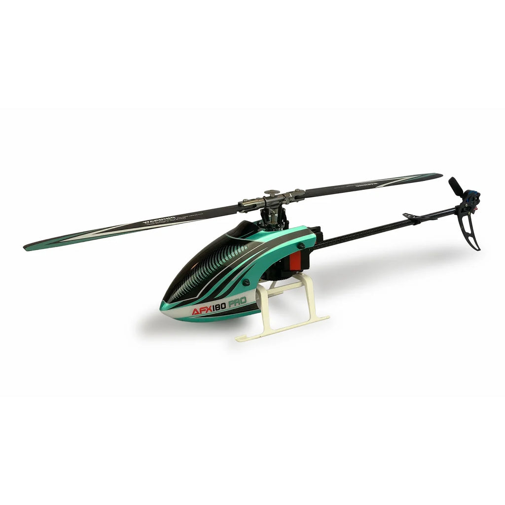 Amewi AFX180 PRO Helikopter flybarless 6-Kanal 3D/6G 25315 Helikopter RTF – Seitenansicht