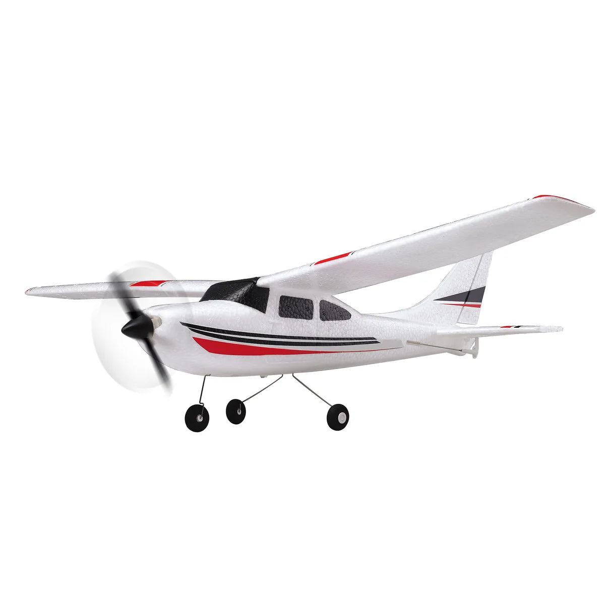 Amewi Air Trainer V3 3-Kanal 500mm 24002 Flugzeug RTF – Seitenansicht mit Propeller, Tragflächen und Fahrwerk