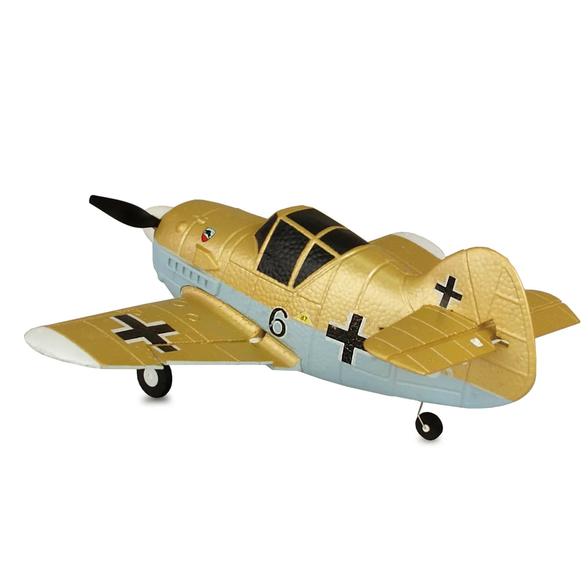 Amewi AMXFlight Cartoon BF-109 4-Kanal 3D/6G 24125 Flugzeug RTF – Seitenansicht