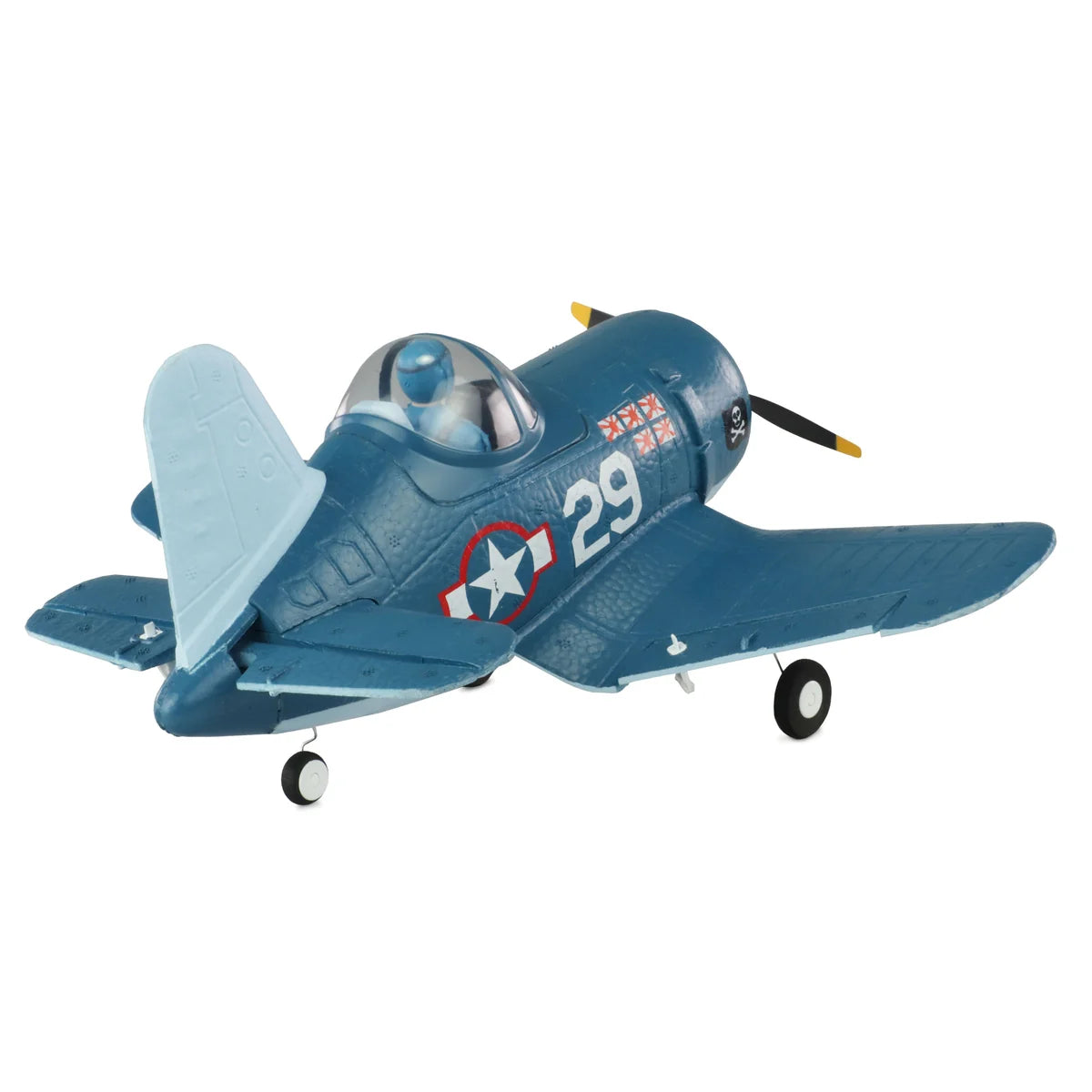 Amewi AMXFlight Cartoon Corsair F4U 4-Kanal 3D/6G 24126 Flugzeug RTF – Seitenansicht