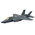 Amewi AMXFlight F-35 Jet EPO grau 24116 Flugzeug PNP – Seitenansicht mit Fahrwerk und Seitenleitwerken