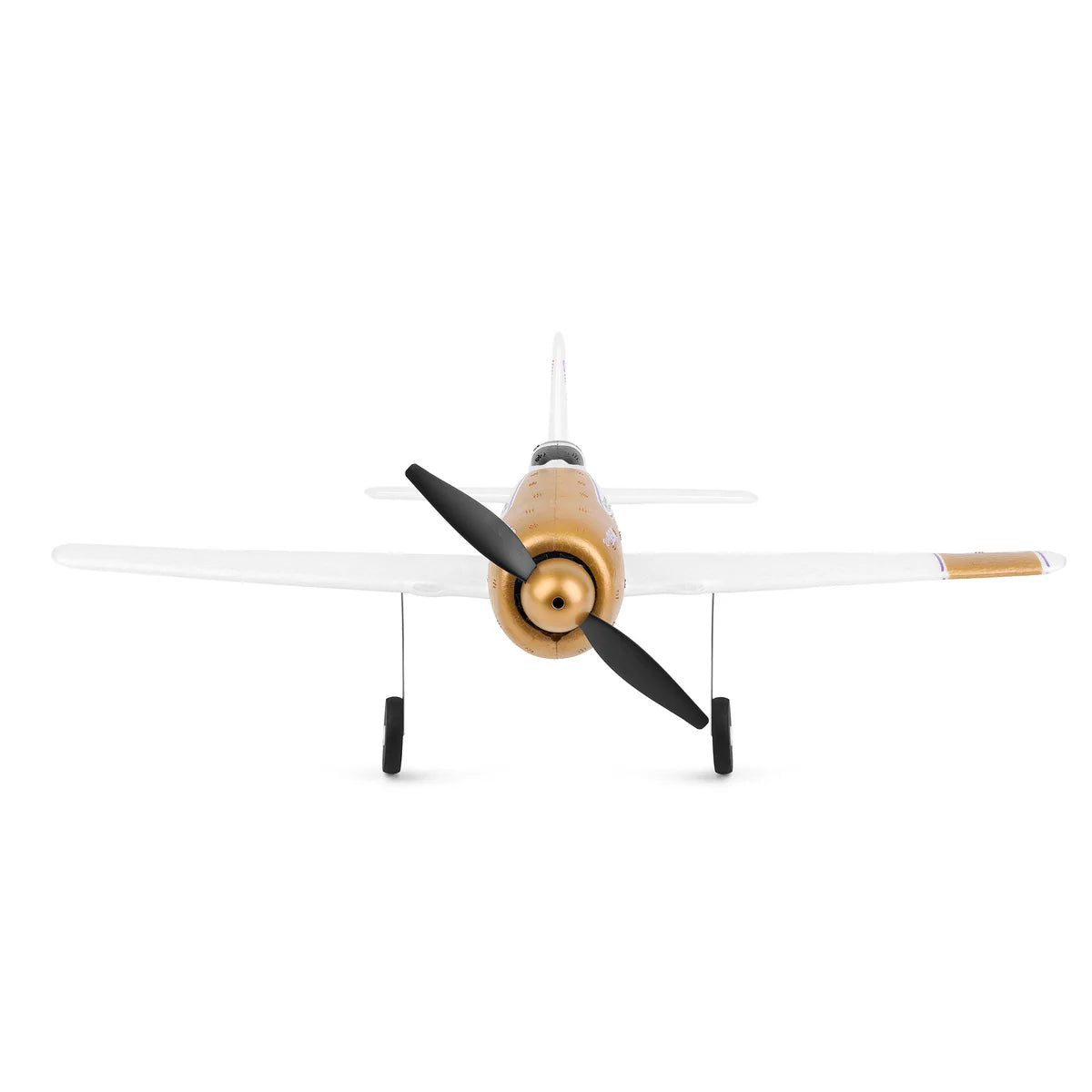 Amewi AMXFlight F8F Rare Bear 4-Kanal 3D/6G 24113 Flugzeug RTF – Draufsicht mit Propeller und Fahrwerk von oben