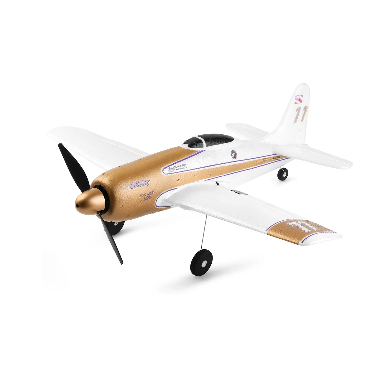 Amewi AMXFlight F8F Rare Bear 4-Kanal 3D/6G 24113 Flugzeug RTF – Seitenansicht
