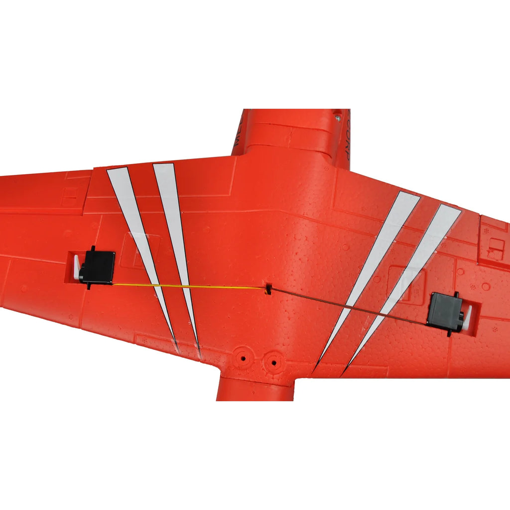 Amewi AMXFlight L-39 Albatros V2 EPO rot 24114 Flugzeug PNP – Draufsicht mit weißen Streifen und Lufteinlässen
