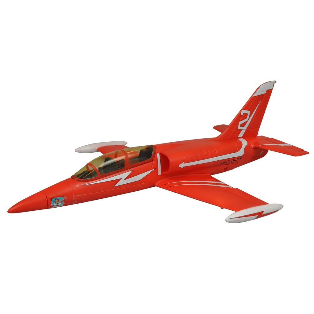 Amewi AMXFlight L-39 Albatros V2 EPO rot 24114 Flugzeug PNP – Seitenansicht rotes Flugzeug im Profil, Cockpit sichtbar