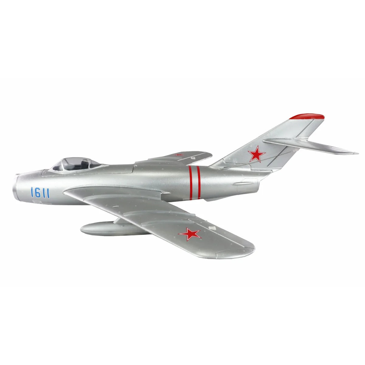 Amewi AMXFlight MIG-17 730mm EDF Jet 24128 Flugzeug PNP – Seitenansicht mit roten Sternen und Kennziffer 1611