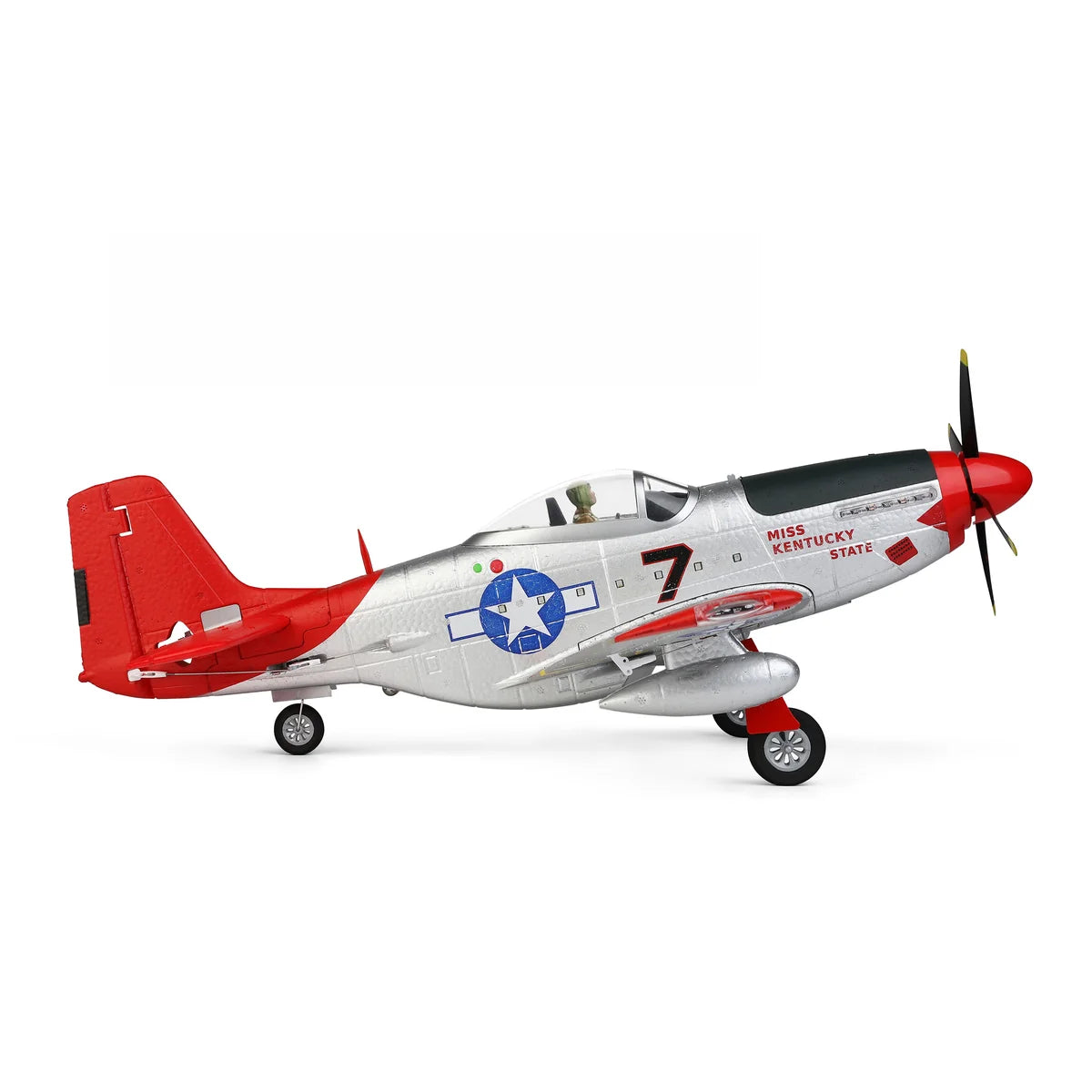 Amewi AMXFlight P51 4-Kanal 3D/6G 24127 Flugzeug RTF – Seitenansicht
