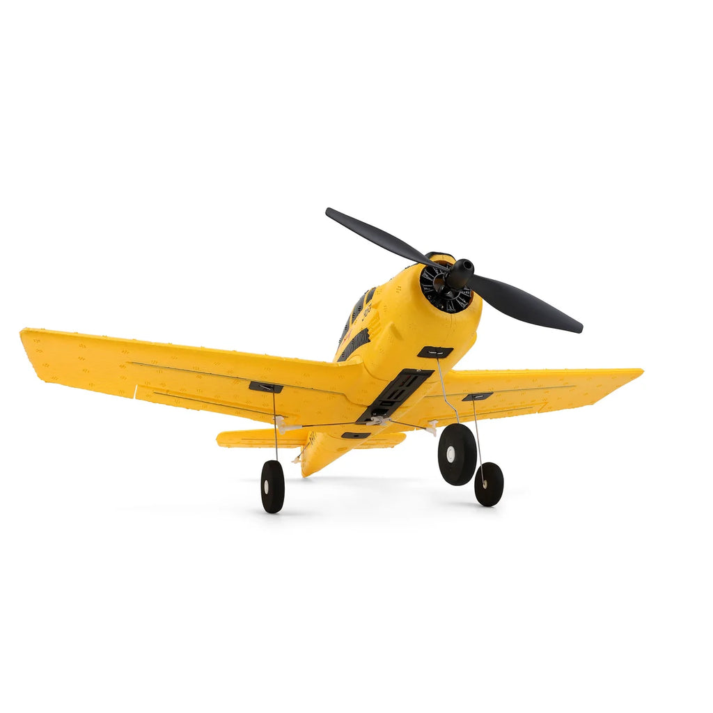 Amewi AMXFlight T28 Trojan 4-Kanal 3D/6G 24112 Flugzeug RTF – Seitenansicht mit Propeller und Fahrwerk