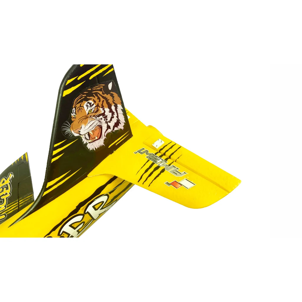 Amewi AMXFlight Tiger S Jet 55mm EDF gelb 24094 Flugzeug PNP – Draufsicht