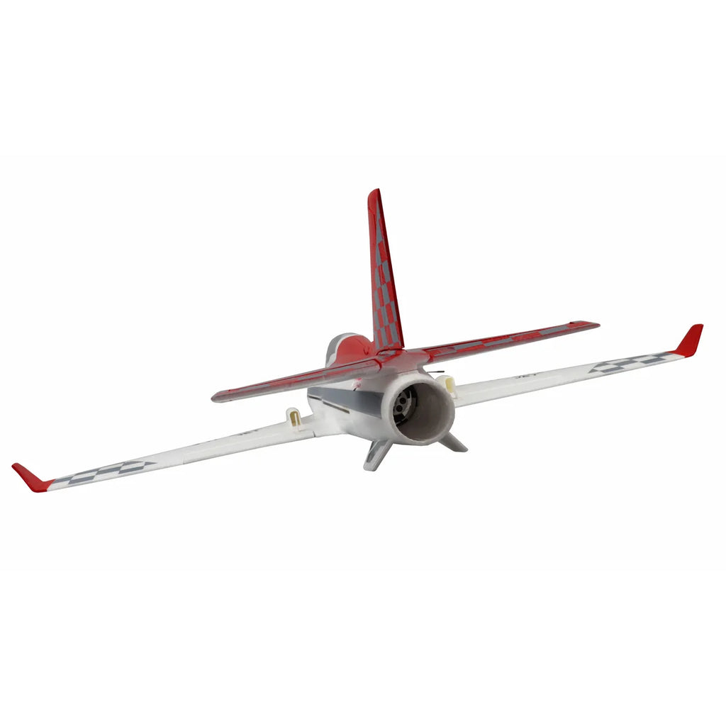 Amewi AMXFlight Viper Hpat Jet 717mm EPO 24093 Flugzeug PNP – Draufsicht mit roten Flügeln und Leitwerk