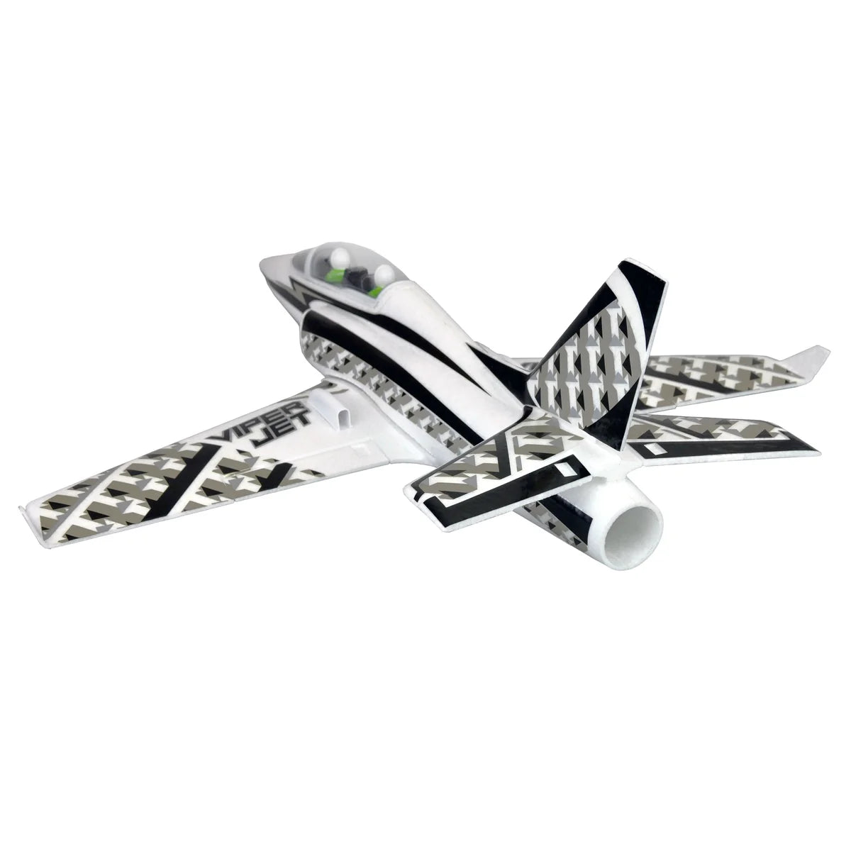 Amewi AMXFlight Viper Hpat Jet V2 EPO weiß/schwarz 24115 Flugzeug PNP – Draufsicht Jet-Modell mit Tragflächen und Leitwerk