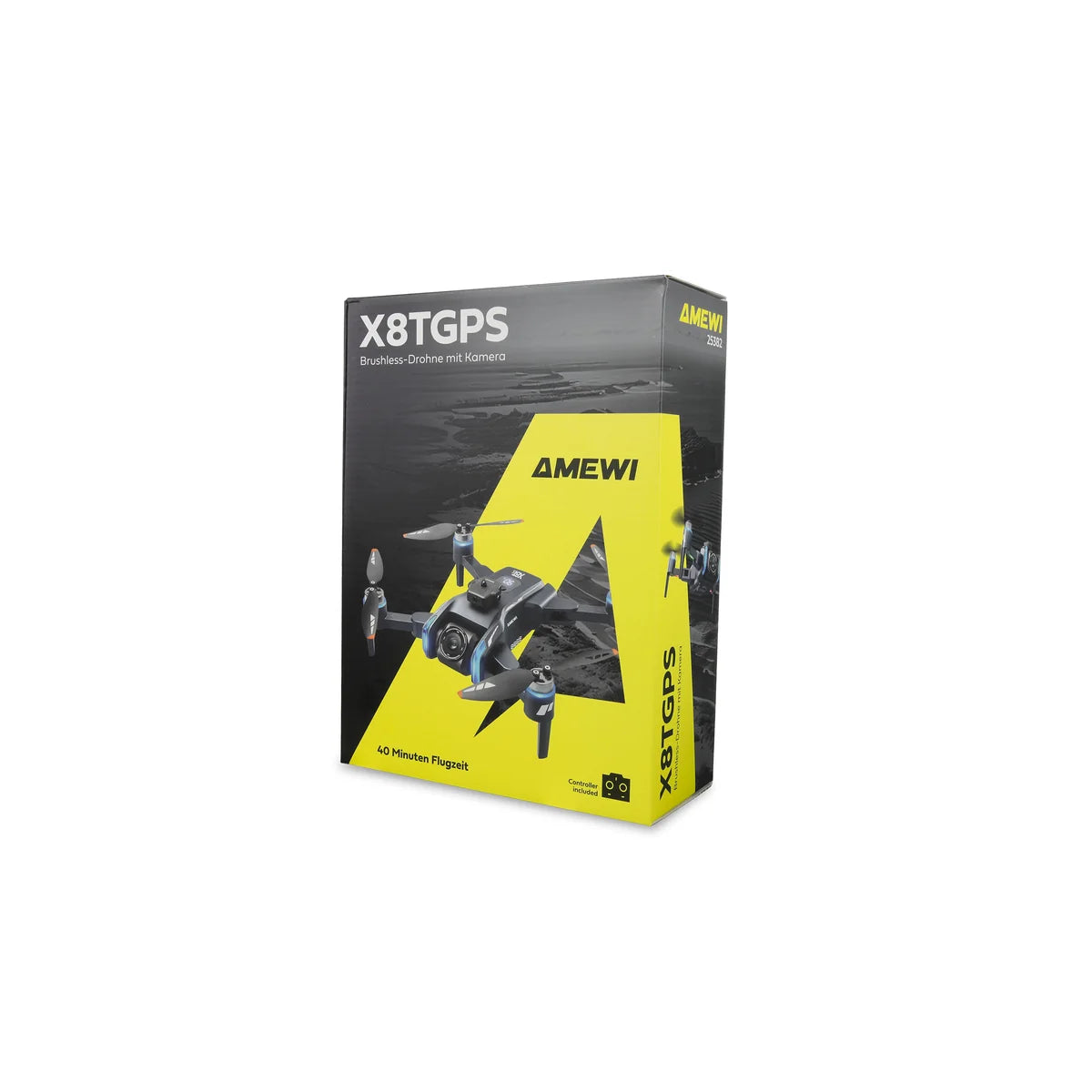 Amewi AMXFlight X8TGPS Brushless-Drohne mit Kamera & LCD-Fernsteuerung 25382 Drohne RTF – Verpackung