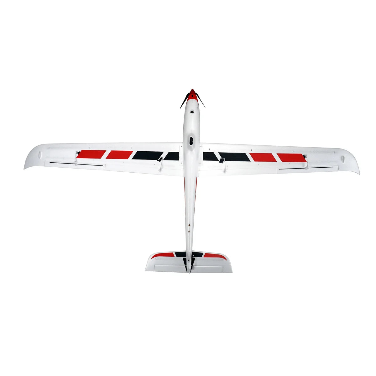 Amewi AMXPlanes Swift 2100 Motorsegler EPO 24135 Flugzeug PNP – Draufsicht mit rot-schwarzem Tragflächendesign
