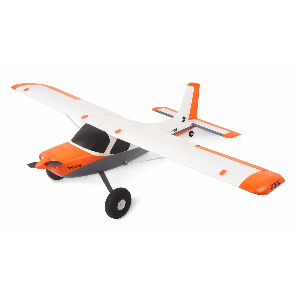 Amewi AMXPlanes Tasman 1500mm STOL EPO 24123 Flugzeug PNP – Seitenansicht mit orange-weißer Lackierung und Fahrwerk