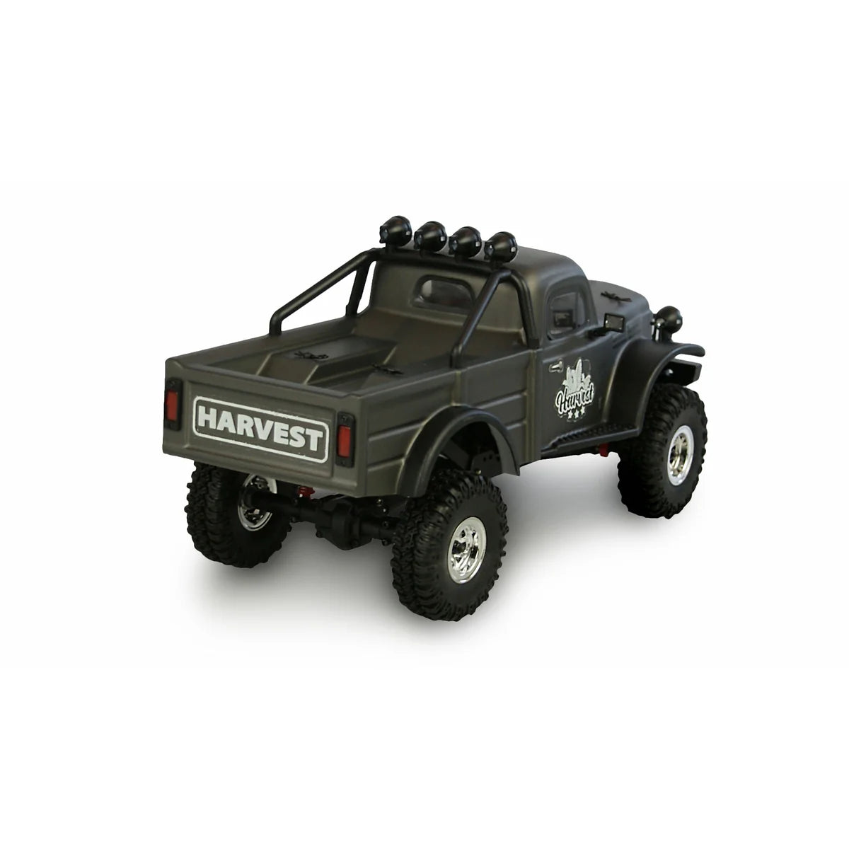 Amewi AMXRock AM18 Harvest Scale Crawler grau 22522 im Maßstab 1:18 Crawler RTR – Seitenansicht