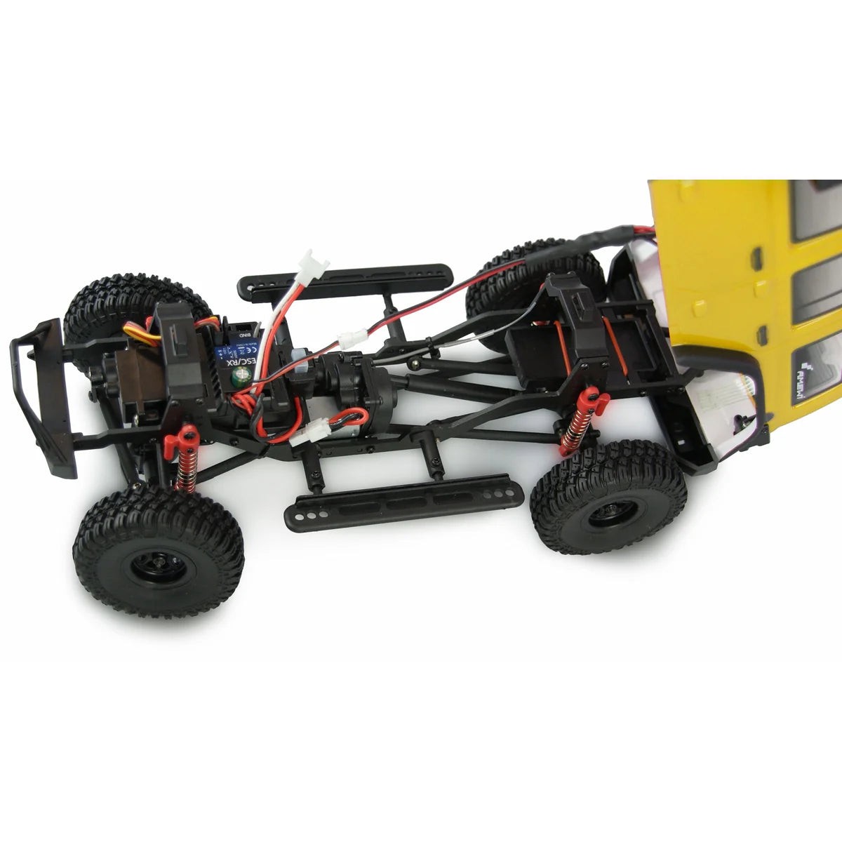 Amewi AMXRock AM18 Kratos Scale Crawler gelb 22521 im Maßstab 1:18 Crawler RTR – Draufsicht