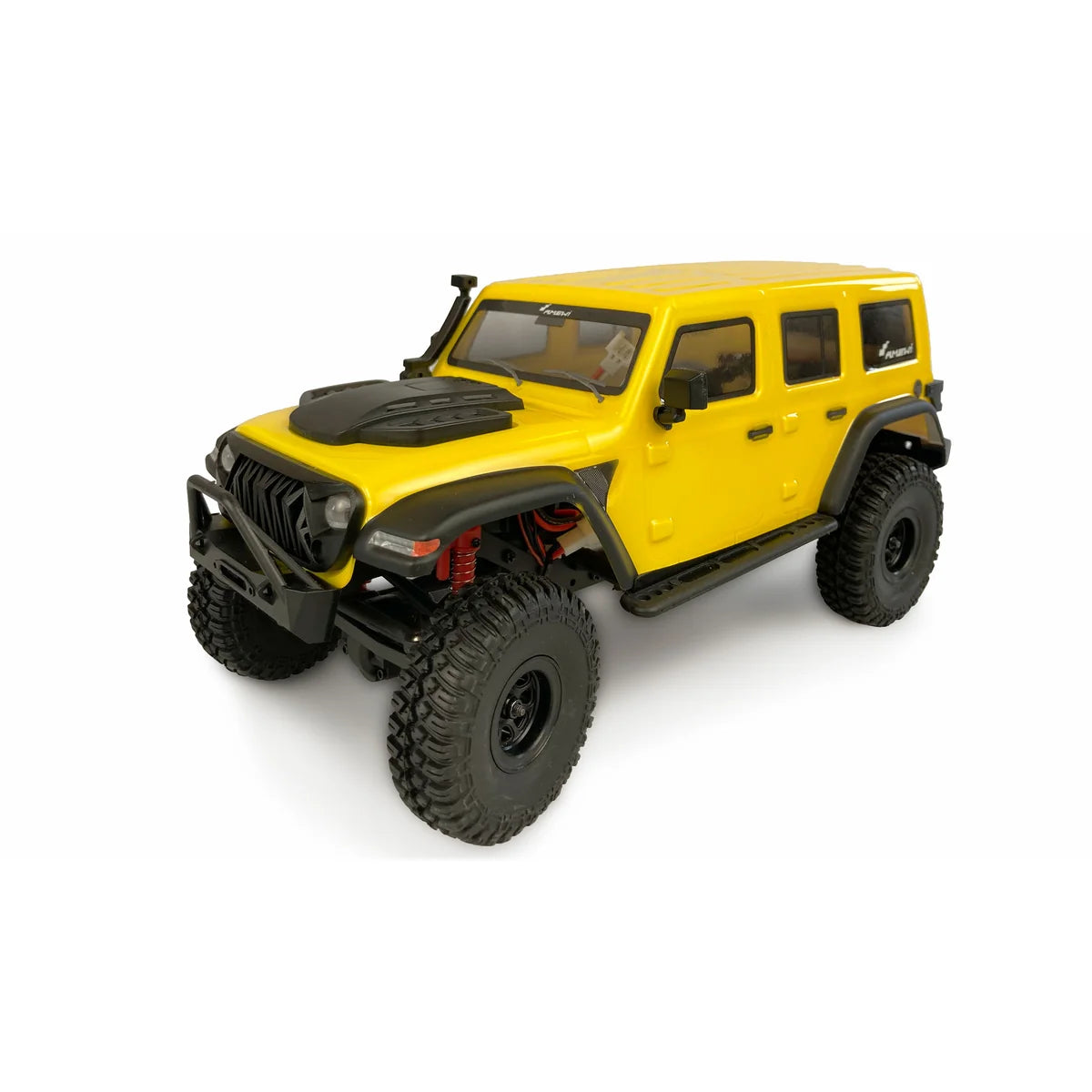 Amewi AMXRock AM18 Kratos Scale Crawler gelb 22521 im Maßstab 1:18 Crawler RTR – Seitenansicht